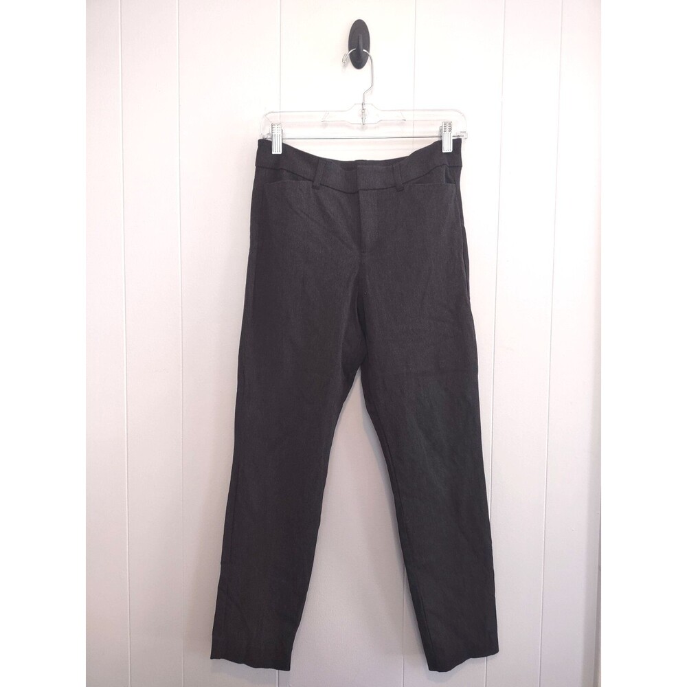 Old Navy | Women's Dark Grey Charcoal High Rise Pixie Cropped Pants Size 6